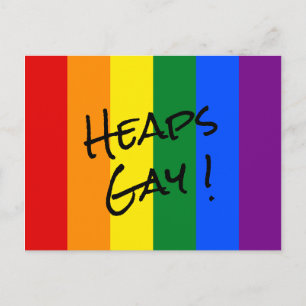 Carte postale de la fierté arc-en-ciel