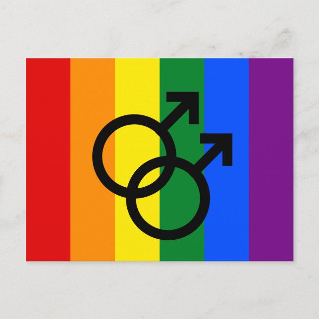 Carte postale de la fierté arc-en-ciel (Devant)