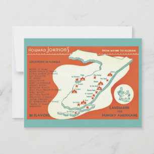 Carte postale de la Floride Howard Johnsons