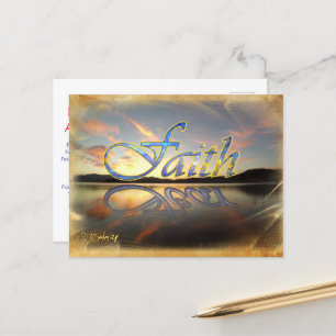 Carte postale de la foi sur la peur