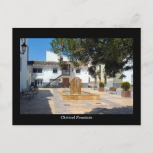 Carte postale de la Fontaine de Chirivel - Almeria