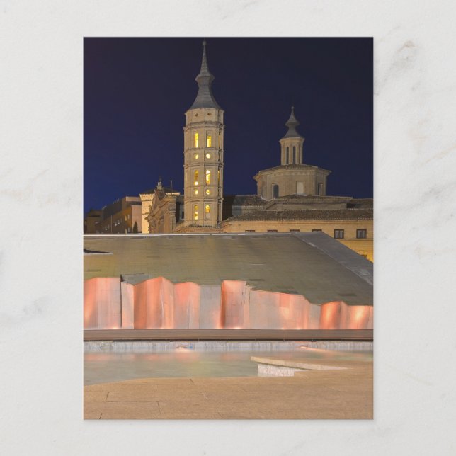 Carte postale de la fontaine de Saragosse (Devant)
