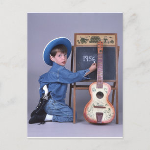 Carte postale de la guitare Texan Jr Cowboy