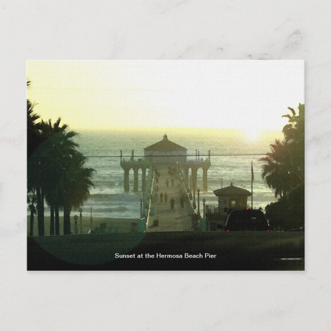 Carte postale de la jetée Hermosa Beach Pier (Devant)