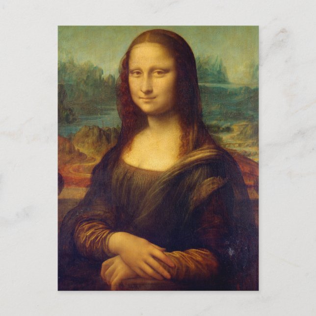 Carte postale de la Joconde de Léonard de Vinci (Devant)