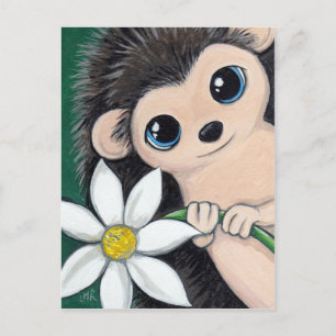 Carte postale de la jolie hérisson