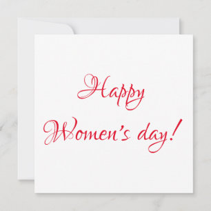Carte postale de la journée des femmes