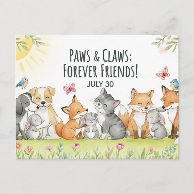 Carte postale de la Journée internationale de l'am (Devant)