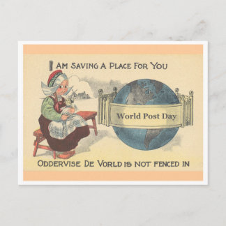Carte postale de la Journée mondiale des postes