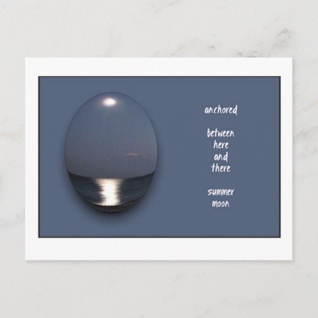 Carte postale de la lune d'été (Devant)