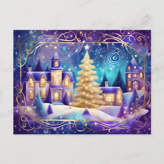 carte postale de la mairie de noël (Devant)