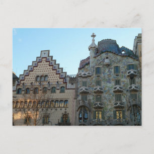 Carte postale de la Maison Batlló d'Antoni Gaudí