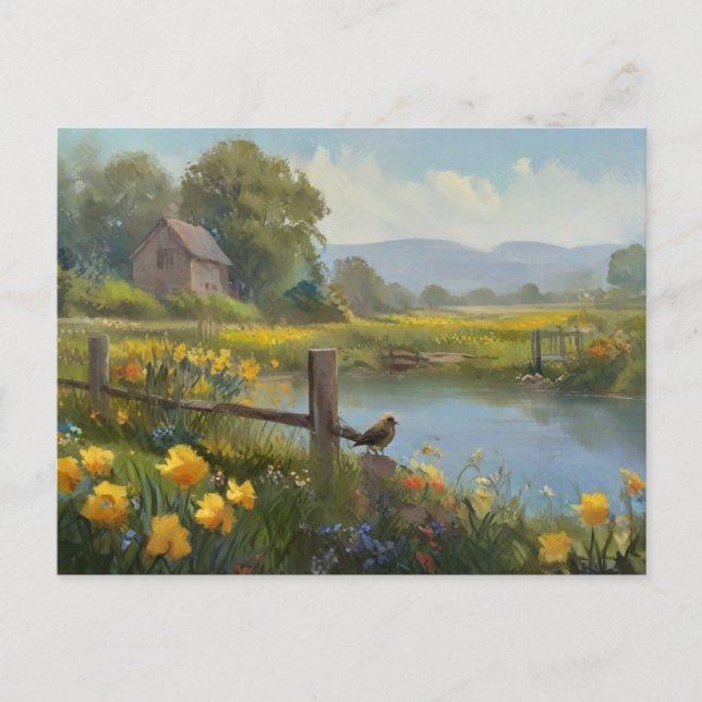Carte postale de la maison Nature Birds été Aquare (Devant)