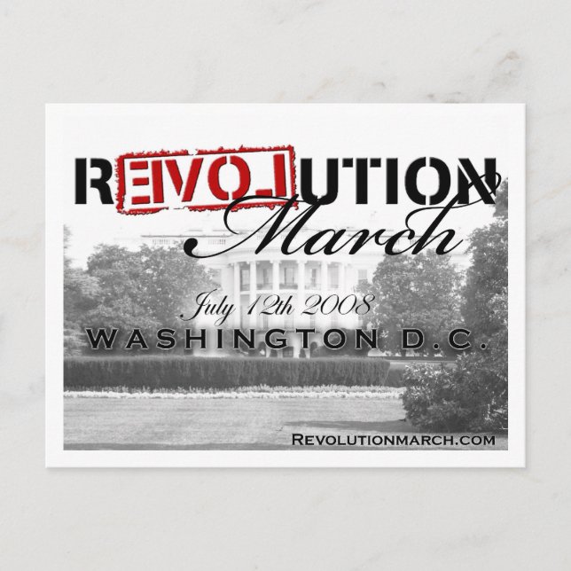 Carte postale de la Marche de la Révolution ! (Devant)