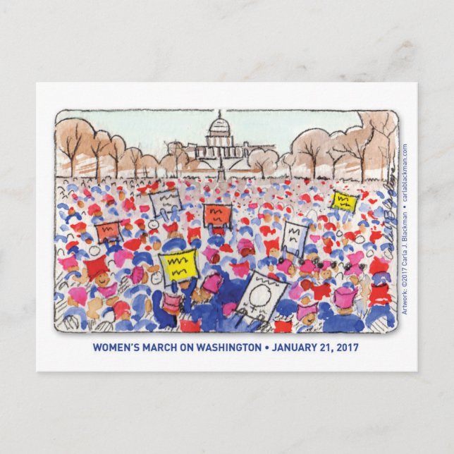 Carte postale de la Marche des femmes (Devant)