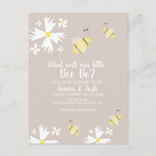 Carte postale de la marguerite d'abeilles