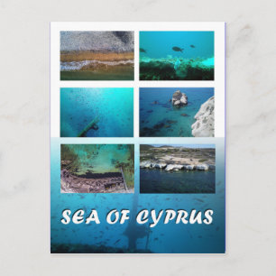 Carte postale de la mer de Chypre