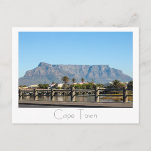 Carte postale de la montagne de la Table du Cap