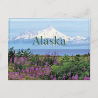 Carte postale de la nature magnifique de l'Alaska