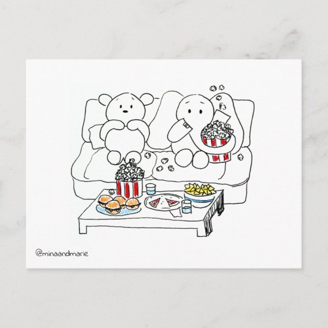 Carte postale de la nuit du film (Devant)