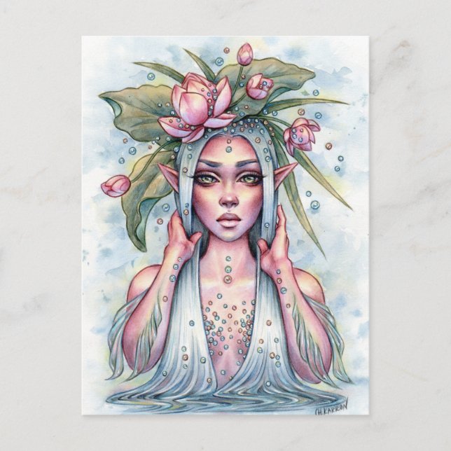 Carte postale de la nymphe de l'eau Pearla (Devant)
