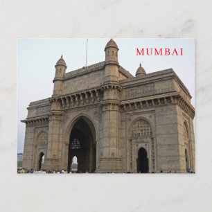 Carte postale de la passerelle de Mumbai en Inde