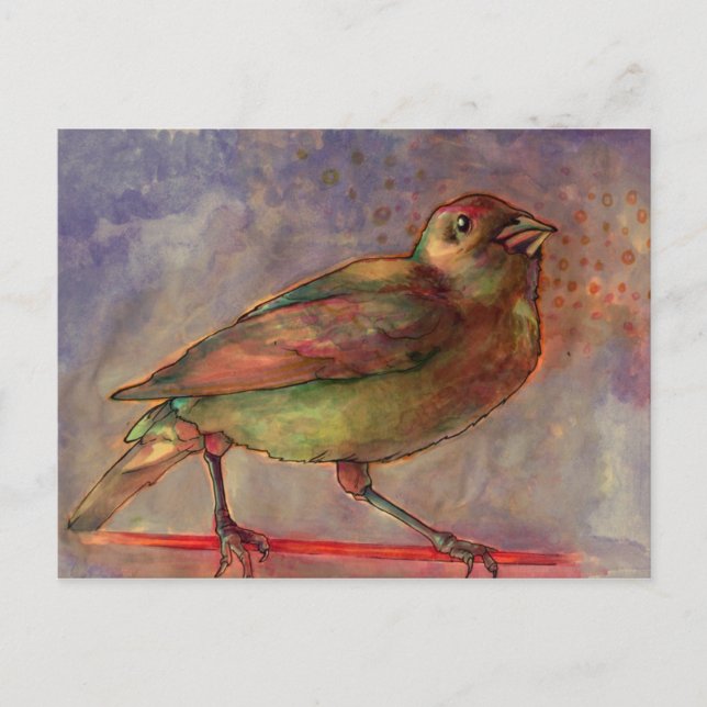 Carte postale de la peinture à l'aquarelle Lakesid (Devant)