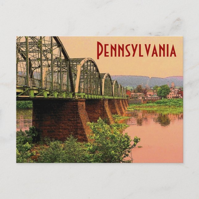 Carte postale de la Pennsylvanie (Devant)