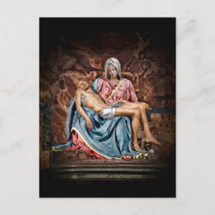 Carte postale de la PIETA de MICHELANGELO