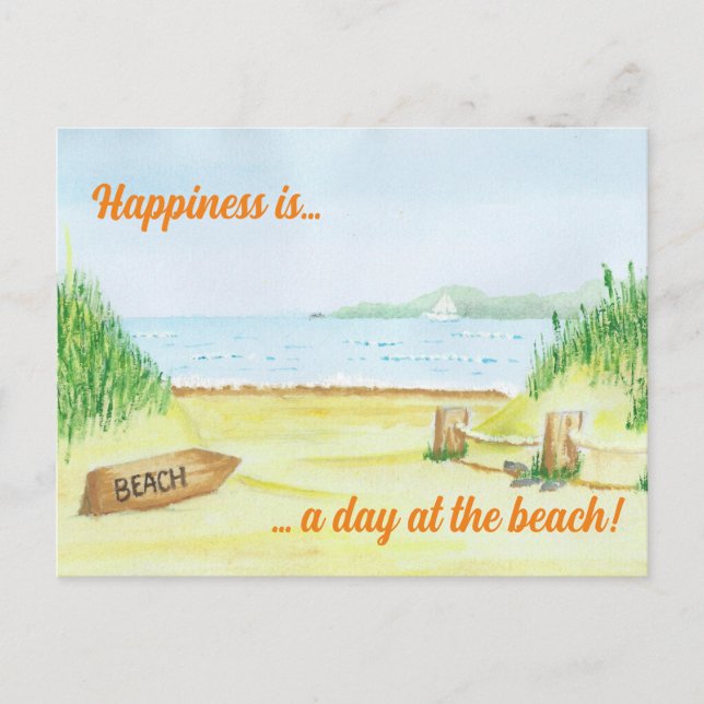 Carte postale de la plage (Devant)