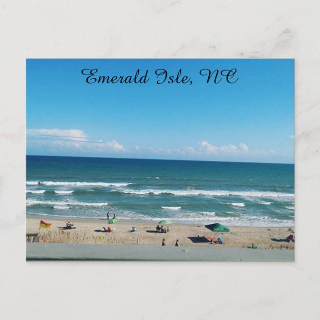 Carte postale de la plage après-midi (Devant)