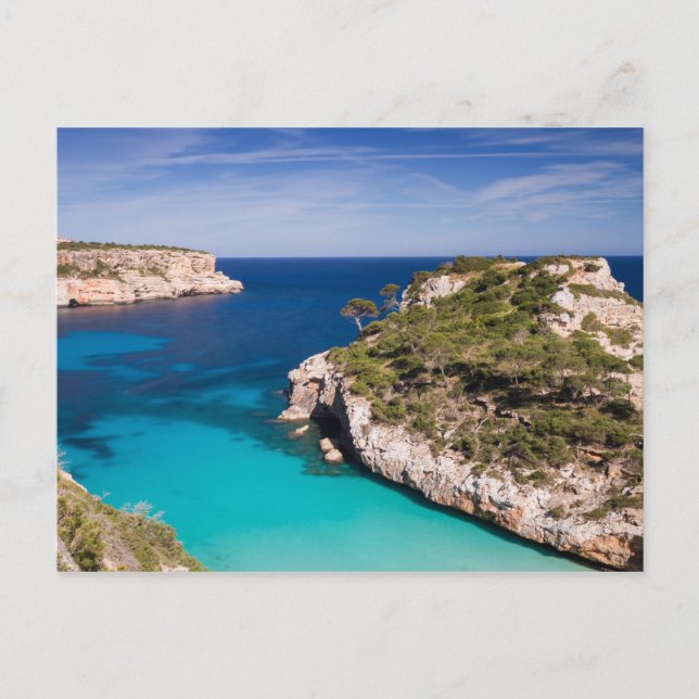 Carte postale de la plage de Cala des Moro à Major (Devant)