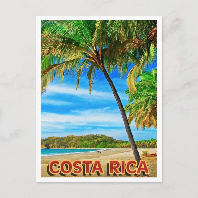 Carte postale de la plage du Costa Rica (Devant)