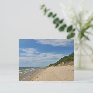 Carte postale de la plage du lac Michigan