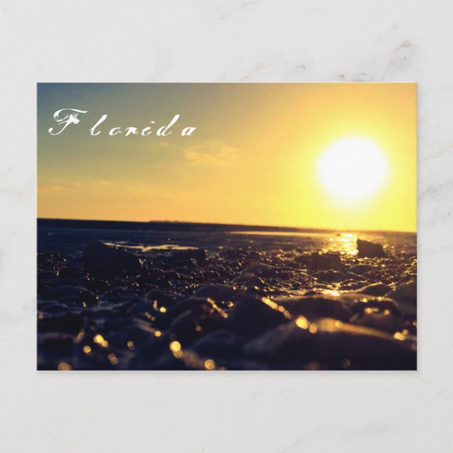 Carte postale de la plage du sud-ouest de la Flori (Devant)