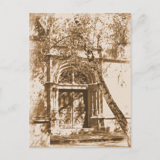 Carte postale de la porte de l'église (Devant)