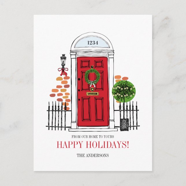 Carte postale de la Porte de Noël Rouge (Devant)