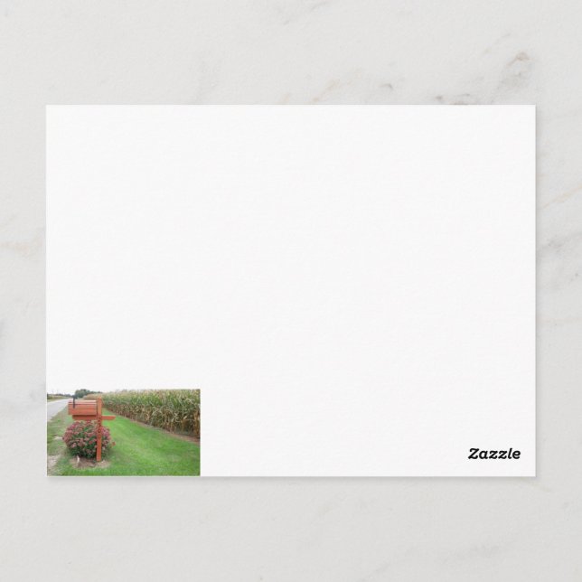 Carte postale de la poste américaine (Dos)