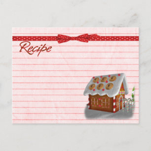 Carte postale de la recette de la maison de pain d