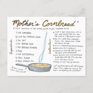 Carte postale de la recette de pain de cornouille