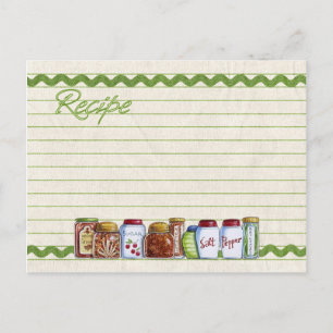 Carte postale de la recette de sucre et d'épices