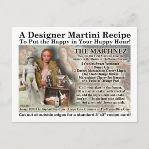 Carte postale de la recette Martini Martinez