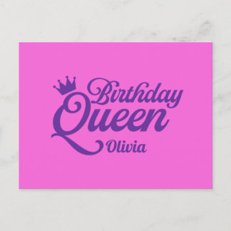 Carte postale de la Reine d'anniversaire
