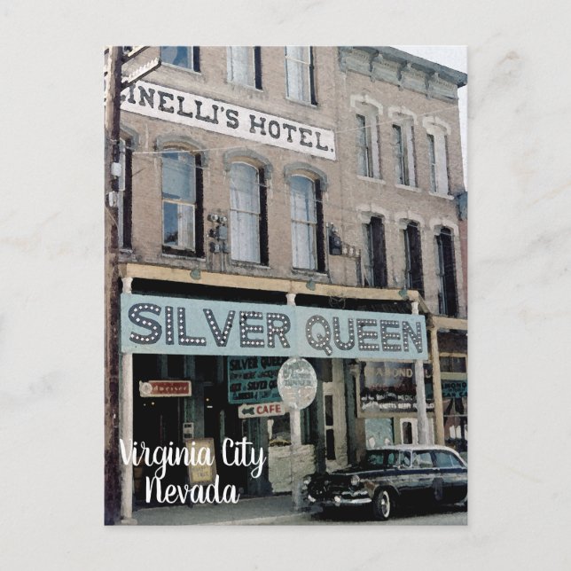 Carte postale de la reine d'argent de Virginie, Ne (Devant)