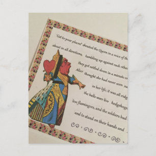 Carte postale de la Reine de Cœur
