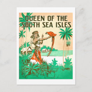 Carte postale de la Reine de la mer du Sud