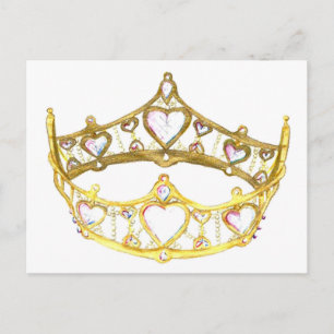 Carte postale de la reine des coeurs