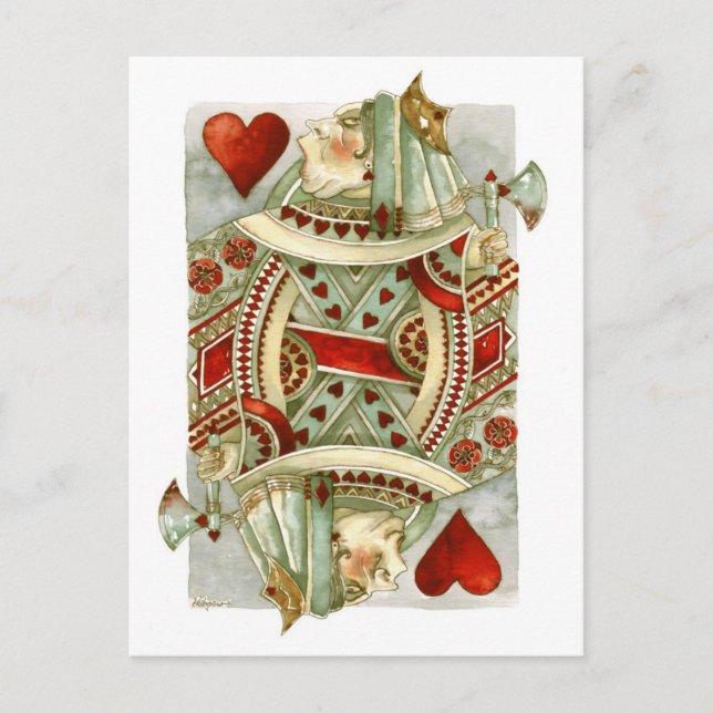 Carte postale de la reine des coeurs Wonderland (Devant)