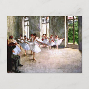 Carte postale de la répétition de ballet
