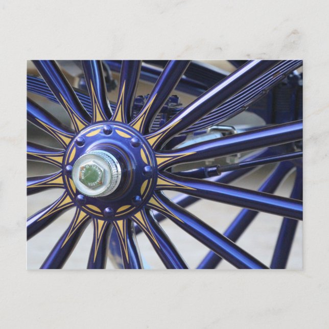 Carte postale de la roue du chariot à cheval (Devant)